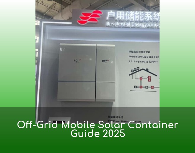 Off-Grid Mobile Solar Container Guide 2025